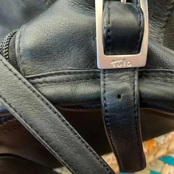 Tula black  leather small backpack - Picture 3 of 4